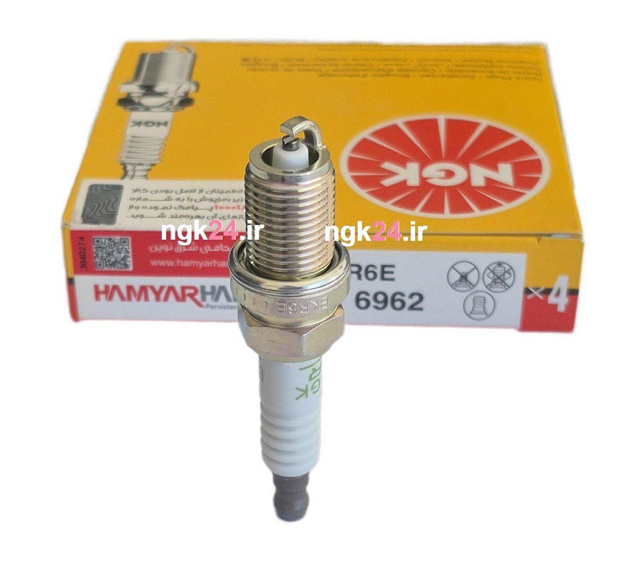 شمع BKR6E جعبه 4 عددی NGK ژاپن